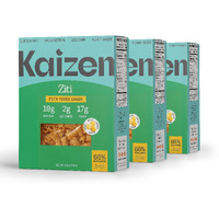 Kaizen Keto Pasta Ziti - 2 Net Carbs, 19G Protein - Gluten-Free, Keto Pasta Made With High Fiber Lupini Flour - 8 Ounces (Pack Of 3)