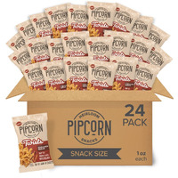 Heirloom Cinnamon Sugar Twists By Pipcorn - 1Oz 24Pk - Healthy Snacks, Gluten Free Snacks, Snack Packs, Upcycled Heirloom Corn Flour, Individually Wrapped