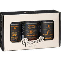 Caf  S Granell Kopi Luwak, Jamaica Blue Mountain & Panama Geisha Coffee 3 Pack Gift Set | Exotic Collection Fresh Whole Beans Quality Controlled 100% Arabica Coffee-Premium Medium Roast 3.53Oz Ea.
