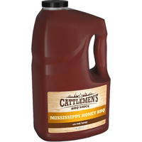 Cattlemen's Mississippi Honey Bbq Sauce, 1 Gal - One Gallon Bulk Container Of Mississippi Honey Barbecue Sauce Blend Of Honey, Vinegar, Hickory And More For Dipping And Barbecue Recipes