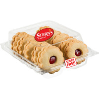 Sugar Free Cookies By Sterns Bakery | [10 Count] Strawberry Filled Linzer Tart Cookies | Sugar Free Cookies And Snacks For Diabetics | Dietetic Shortbread Cookies | Low Carb Snacks For Adults