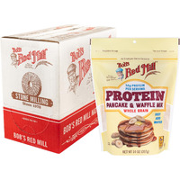Bob's Red Mill High Protein Pancake Mix - 14 Oz Bag (Pack Of 4), Flapjack And Waffle Baking Mix, 16G/Serving, Non-Gmo