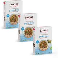 Jovial Grain-Free Cassava Orzo - Gluten Free Orzo Pasta, Cassava Pasta, Paleo Pasta, Grain-Free, 100% Organic Pasta, Usda Certified Organic, Non-Gmo, High-Fiber - 8 Oz, 3 Pack