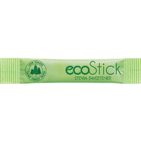Ecostick Zero Calorie Sweetener Packets | Green Stevia | 2000 Count | Gluten Free