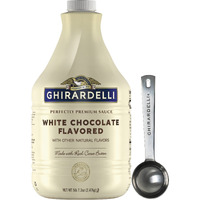 Ghirardelli - White Chocolate Flavored Sauce, 87.3 Ounce Bottle With Ghirardelli Stamped Barista Spoon