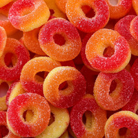 Peach Rings Soft Gummy Candy, Sour And Sweet, 2-Pound Pack