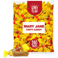Mary Jane Candy, Peanut Butter Flavored Taffy Rolls, Gluten-Free, 2-Pound Bag