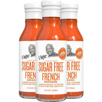 G Hughes Sugar Free French Style Dressing - Sugar Free French Dressing, French Dressing For Salad, Gluten Free French Salad Dressing, Sugar Free Salad Dressing, Low Carb Salad Dressing - 12 Oz (3-Pack)