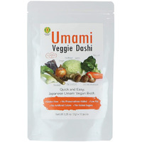Kinjirushi Umami Veggie Broth Soup Packet Dashi Stock 2.47Oz, (7G  10Pcs) Miso Soup, Kombu, Ramen, Udon Noodles, Seasoning Packet, No Msg Seasoning, Gluten Free Vegetable, Dashi Broth, Vegan Soup Base, Instand Dashi, Shiitake, Natural Soup