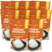 Shirataki Noodle, Diet Cooker Premium Konjac Noodle, Keto & Vegan Friendly, 9.52 Oz, Odor Free, Low Calorie Pasta, Zero Net Carbs, Healthy Diet Food - Angel Hair (10 Packs)
