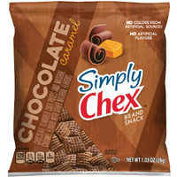 Simply Chex Mix, Chocolate Caramel, 1.03 Oz, (Pack Of 60)