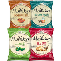 Miss Vickie's Kettle Cooked Potato Chips, Variety Pack, 1.375 Ounce (Pack Of 28)