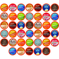 Two Rivers Coffee Decaf Flavored Coffee Pods Compatible With Keurig K Cup Brewers, Assorted Variety Pack Decaffienated Flavored Coffee, 40 Count