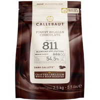Callebaut Belgian Dark Couverture Chocolate Semisweet Callets, 54.5% - 5.5 Lbs