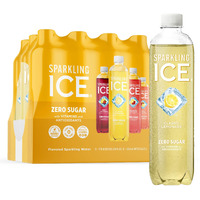 Sparkling Ice Lemonade Variety Pack, Flavored Sparkling Water, Zero Sugar, With Vitamins And Antioxidants, 17 Fl Oz, 12 Count (Berry Lemonade, Raspberry Lemonade, Peach Lemonade, Classic Lemonade)