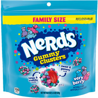 Nerds Gummy Clusters Candy, Very Berry, Resealable 18.5 Ounce Big Bag