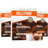 Bulletproof Original Medium Roast Single-Serve Pods, 72 Count, 100% Arabica Coffee Tested For Toxins, Sourced From Central And South America