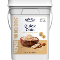 Augason Farms Quick Rolled Oats 4-Gallon Pail, Emergency Food Supply, Everyday Meals, 113 Servings