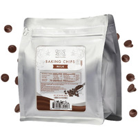 Choczero Milk Chocolate Chips - No Sugar Added, Low Carb, Keto Friendly, Gluten Free - 20 Ounce Bulk Bag For Baking Keto Diet Cookies And Dessert