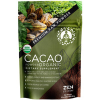 Cacao Powder Organic - 1 Pound - Unsweetened Premium Grade Superfood (Raw) - Usda & Vegan Certified - Perfect For Keto, Breakfast, Hot Chocolate, Baking & Ice Cream. (Cacao Powder (1 Lb))