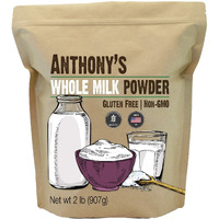 Anthony's Whole Milk Powder, 2 Lb, Gluten Free, Non Gmo, Made In Usa