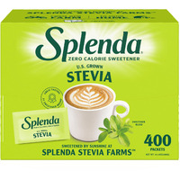 Splenda Stevia Zero Calorie Sweetener, Sugar Substitute Packets, 400 Count (Pack Of 1)