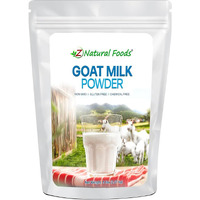 Z Natural Foods Goat Milk Powder - Pure Netherlands Full Cream Milk, Powdered Goat Milk, Highly Nutritious, Easy Digestion - Whole Goats Milk For Adults For Smoothies, Cooking, Baking, 5 Lbs