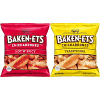 Baken-Ets Pork Rinds, Variety Pack, 0.625 Ounce (Pack Of 24)