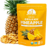 Mavuno Harvest Pineapple Dried Fruit Snacks | Organic Dried Pineapple Chunks | Gluten Free Healthy Snacks For Kids And Adults | No Sugar Added, Vegan, Non Gmo, Direct Trade | 1 Pound Resealable Bag