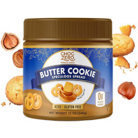 Choczero Keto Cookie Butter Spread - No Sugar Added, Gluten Free, Low Carb Speculoos, Biscuit, Keto Friendly, Nut Butter Alternative, Dessert Hummus, Naturally Sweetened With Monk Fruit (1 Jar, 12 Oz)
