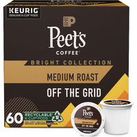 Peet's Coffee, Medium Roast K-Cup Coffee Pods For Keurig Coffee Machines - Off The Grid, 60 Count (6 Boxes Of 10 K-Cup Pods)