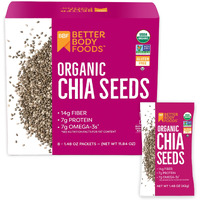 Betterbody Foods Organic Chia Seeds, 1.48 Oz Packets (Pack Of 24)