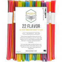 Flavored Honey Sticks - Farm Fresh Us Honey Packets For Tea, Travel, Kids - Variety Flavors
