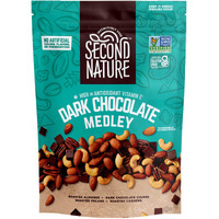 Second Nature Dark Chocolate Medley Trail Mix, 4.5 Oz. Resealable Pouch (Pack Of 12) - Certified Gluten-Free Snack Mix - Dark Chocolate And Nut Trail Mix Ideal For Quick Travel Snacks Or Lunch Snacks