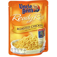 Ben's Original Ready Rice Roasted Chicken Flavored Rice, Easy Dinner Side, 8.8 Oz Pouch (Pack Of 12)