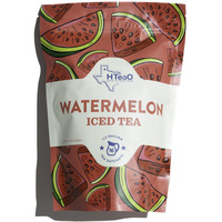 Hteao Iced Tea Sachets - Watermelon Black Tea Mix For Instant Ice Tea - 8 Gallons Per Package - Real Texas-Style Flavored Iced Tea In 5 Minutes (Pack Of 16 Sachet Bags)