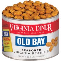 Virginia Diner - Gourmet Old Bay Seasoned Virginia Peanuts, 18 Ounce Tin