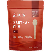 Judee's Xanthan Gum - 8 Oz - Baking Supplies - Delicious And 100% Gluten-Free - Great For Keto Syrups, Soups, And Sauces - Enhances Texture And Thickens Dough And Baked Goods