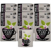 Clipper Tea, Earl Grey, Organic Tea With Citrus Begamot, Plant Based, Black Tea, Caffeinated British Tea, 6 Pack, 120 Unbleached Tea Bags