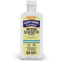 Happy Home Imitation Clear Butter Flavoring, Non-Alcoholic, Certified Kosher, 7 Oz.
