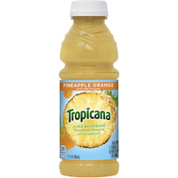 Tropicana Juice Beverage, Pineapple Orange Juice, 15.2 Fl Oz Bottle (Pack Of 12) Real Fruit Juices, Vitamin C Rich