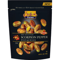 Setton Farms Pistachios, Scorpion Pepper Extreme Flavor, Naturally Seasoned, Dry Roasted No Shell, Non-Gmo Project Verified, Gluten Free, Vegan, Kosher, 5 Oz