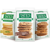 Tate's Bake Shop Gluten Free Cookies Variety Pack, Lemon, Ginger Zinger And Chocolate Chip Cookies, 3 - 7 Oz Bags