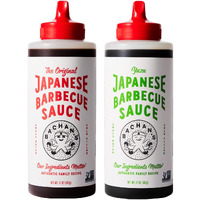 Bachan's Japanese Barbecue Sauce 2 Pack - 1 Original, 1 Yuzu - Bbq Sauce For Wings, Chicken, Beef, Pork, Seafood, Noodles, And More. Non Gmo, No Preservatives, Vegan, Bpa Free