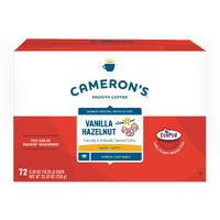 Cameron's Coffee Single Serve Pods, Flavored, Vanilla Hazelnut Flavored, 72 Count (Pack Of 1)