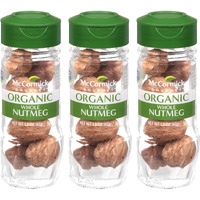 Mccormick Gourmet Organic Whole Nutmeg, 1.5 Oz (Pack Of 3)