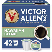Victor Allen's Coffee Hawaiian Blend, Medium Roast, 42 Count, Single Serve Coffee Pods For Keurig K-Cup Brewers (Formerly Kona Blend)