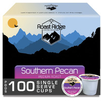 Roast Ridge Single Serve Coffee Pods For Keurig K-Cup Brewers, Southern Pecan, Medium Roast, 100 Count