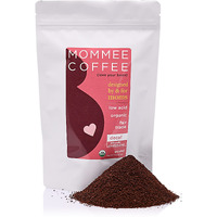 Mommee Coffee Decaf Ground Low Acid Coffee - 100% Arabica Organic Decaf Coffee Beans With Smooth Caramel Flavor - Medium Grind For Drip, Reusable One Cup Filters - 11 Oz
