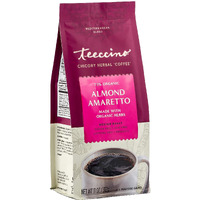 Teeccino Almond Amaretto Chicory Coffee Alternative - Ground Herbal Coffee Thats Prebiotic, Caffeine Free & Acid Free, Medium Roast, 11 Ounce